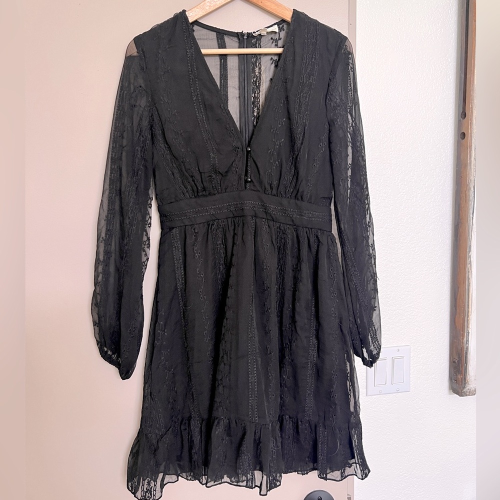 Southern Fried Chics Lace Black Dress